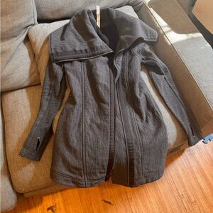 Lululemon Athletica Dark Gray Trench Coat
